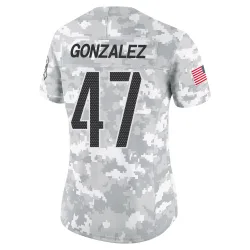 Washington Commanders Women's Limited Arctic Camo 2024 Salute to Service Jersey (47 Zane Gonzalez)