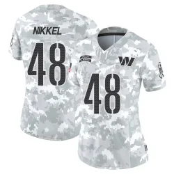Washington Commanders Women's Limited Arctic Camo 2024 Salute to Service Jersey (48 Ben Nikkel)