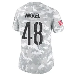 Washington Commanders Women's Limited Arctic Camo 2024 Salute to Service Jersey (48 Ben Nikkel)