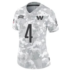 Washington Commanders Women's Limited Arctic Camo 2024 Salute to Service Jersey (4 Frankie Luvu)