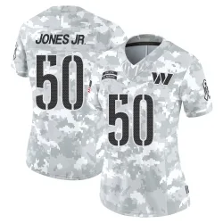 Washington Commanders Women's Limited Arctic Camo 2024 Salute to Service Jersey (50 Andre Jones Jr.)