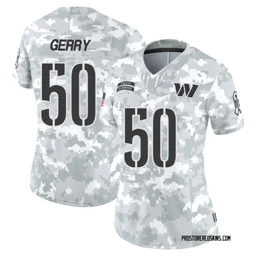Washington Commanders Women's Limited Arctic Camo 2024 Salute to Service Jersey (50 Nate Gerry)