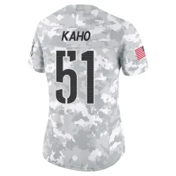 Washington Commanders Women's Limited Arctic Camo 2024 Salute to Service Jersey (51 Ale Kaho)