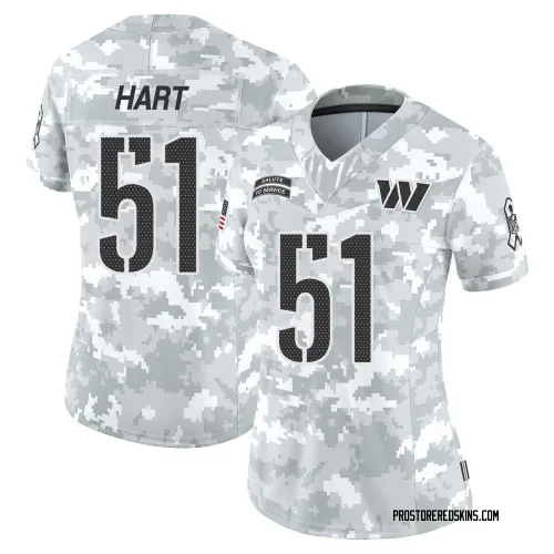 Washington Commanders Women's Limited Arctic Camo 2024 Salute to Service Jersey (51 Bobby Hart)