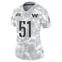 Washington Commanders Women's Limited Arctic Camo 2024 Salute to Service Jersey (51 David Mayo)