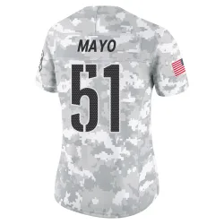 Washington Commanders Women's Limited Arctic Camo 2024 Salute to Service Jersey (51 David Mayo)