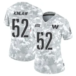 Washington Commanders Women's Limited Arctic Camo 2024 Salute to Service Jersey (52 Javon Kinlaw)