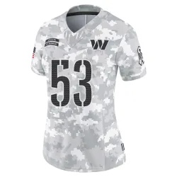 Washington Commanders Women's Limited Arctic Camo 2024 Salute to Service Jersey (53 Nate Herbig)