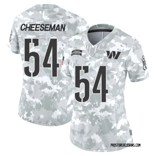 Washington Commanders Women's Limited Arctic Camo 2024 Salute to Service Jersey (54 Camaron Cheeseman)