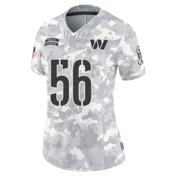 Washington Commanders Women's Limited Arctic Camo 2024 Salute to Service Jersey (56 Kain Medrano)