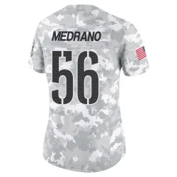 Washington Commanders Women's Limited Arctic Camo 2024 Salute to Service Jersey (56 Kain Medrano)