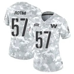 Washington Commanders Women's Limited Arctic Camo 2024 Salute to Service Jersey (57 Bunmi Rotimi)