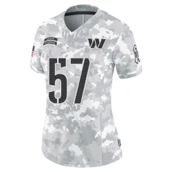 Washington Commanders Women's Limited Arctic Camo 2024 Salute to Service Jersey (57 Bunmi Rotimi)