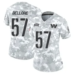 Washington Commanders Women's Limited Arctic Camo 2024 Salute to Service Jersey (57 Nick Bellore)