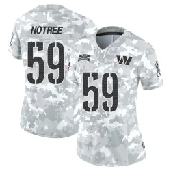 Washington Commanders Women's Limited Arctic Camo 2024 Salute to Service Jersey (59 Bryce Notree)