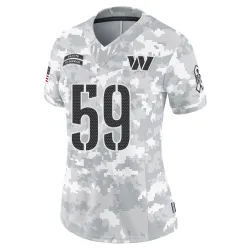 Washington Commanders Women's Limited Arctic Camo 2024 Salute to Service Jersey (59 Bryce Notree)