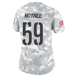 Washington Commanders Women's Limited Arctic Camo 2024 Salute to Service Jersey (59 Bryce Notree)