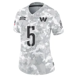 Washington Commanders Women's Limited Arctic Camo 2024 Salute to Service Jersey (5 Jayden Daniels)