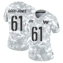 Washington Commanders Women's Limited Arctic Camo 2024 Salute to Service Jersey (61 Julian Good-Jones)
