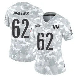 Washington Commanders Women's Limited Arctic Camo 2024 Salute to Service Jersey (62 Tyre Phillips)