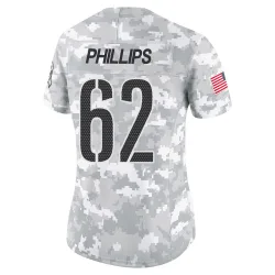 Washington Commanders Women's Limited Arctic Camo 2024 Salute to Service Jersey (62 Tyre Phillips)