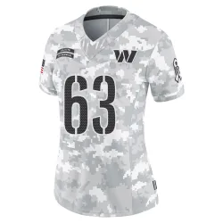 Washington Commanders Women's Limited Arctic Camo 2024 Salute to Service Jersey (63 Tyler Biadasz)