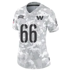 Washington Commanders Women's Limited Arctic Camo 2024 Salute to Service Jersey (66 Ricky Barber)