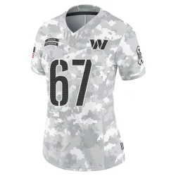 Washington Commanders Women's Limited Arctic Camo 2024 Salute to Service Jersey (67 Nick Allegretti)