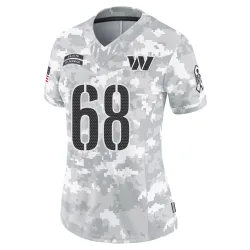 Washington Commanders Women's Limited Arctic Camo 2024 Salute to Service Jersey (68 Max Pircher)