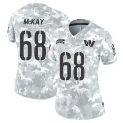 Washington Commanders Women's Limited Arctic Camo 2024 Salute to Service Jersey (68 Timothy McKay)