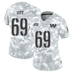 Washington Commanders Women's Limited Arctic Camo 2024 Salute to Service Jersey (69 Tyler Ott)