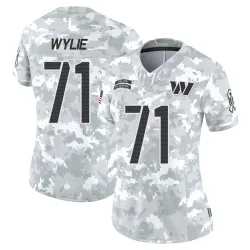 Washington Commanders Women's Limited Arctic Camo 2024 Salute to Service Jersey (71 Andrew Wylie)