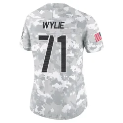 Washington Commanders Women's Limited Arctic Camo 2024 Salute to Service Jersey (71 Andrew Wylie)