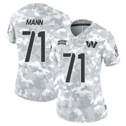 Washington Commanders Women's Limited Arctic Camo 2024 Salute to Service Jersey (71 Charles Mann)