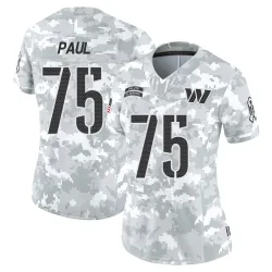 Washington Commanders Women's Limited Arctic Camo 2024 Salute to Service Jersey (75 Chris Paul)