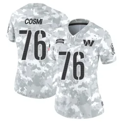 Washington Commanders Women's Limited Arctic Camo 2024 Salute to Service Jersey (76 Sam Cosmi)