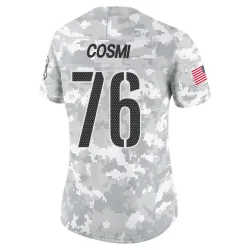 Washington Commanders Women's Limited Arctic Camo 2024 Salute to Service Jersey (76 Sam Cosmi)