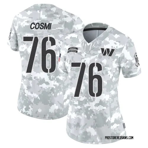 Washington Commanders Women's Limited Arctic Camo 2024 Salute to Service Jersey (76 Sam Cosmi)