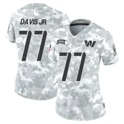 Washington Commanders Women's Limited Arctic Camo 2024 Salute to Service Jersey (77 Carl Davis Jr.)