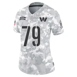 Washington Commanders Women's Limited Arctic Camo 2024 Salute to Service Jersey (79 Foster Sarell)