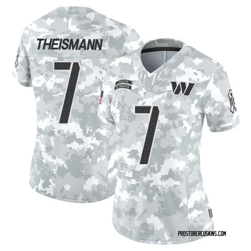 Washington Commanders Women's Limited Arctic Camo 2024 Salute to Service Jersey (7 Joe Theismann)