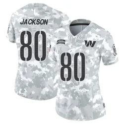 Washington Commanders Women's Limited Arctic Camo 2024 Salute to Service Jersey (80 Tyree Jackson)