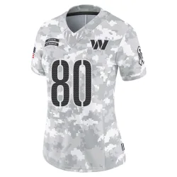 Washington Commanders Women's Limited Arctic Camo 2024 Salute to Service Jersey (80 Tyree Jackson)