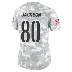 Washington Commanders Women's Limited Arctic Camo 2024 Salute to Service Jersey (80 Tyree Jackson)