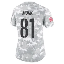 Washington Commanders Women's Limited Arctic Camo 2024 Salute to Service Jersey (81 Art Monk)