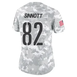 Washington Commanders Women's Limited Arctic Camo 2024 Salute to Service Jersey (82 Ben Sinnott)