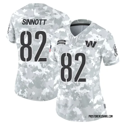 Washington Commanders Women's Limited Arctic Camo 2024 Salute to Service Jersey (82 Ben Sinnott)