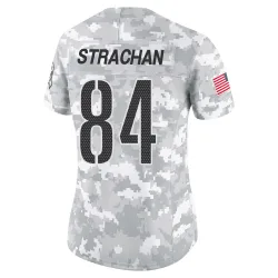 Washington Commanders Women's Limited Arctic Camo 2024 Salute to Service Jersey (84 Mike Strachan)