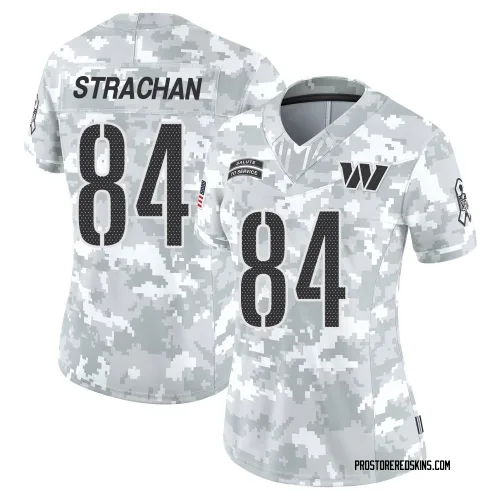 Washington Commanders Women's Limited Arctic Camo 2024 Salute to Service Jersey (84 Mike Strachan)