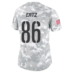 Washington Commanders Women's Limited Arctic Camo 2024 Salute to Service Jersey (86 Zach Ertz)